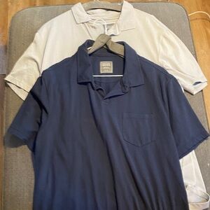 Denver Hayes Men's Polo Shirts in Navy and Beige
